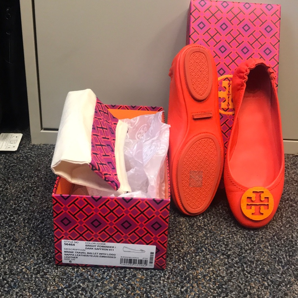 Authentic Tory Burch ballet flats gently worn